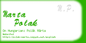 marta polak business card
